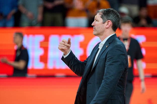 Ty Harrelson ratiopharm ulm, Head Coach GER, ratiopharm ulm vs Bamberg Baskets, Basketball, Playoffs, Quarterfinals, 3 Game, EasyCredit BBL, Season 2025 2026, 23 05 2026 GER, ratiopharm ulm vs Bamberg Baskets, Basketball, Playoffs, Quarterfinals, 3 Game, EasyCredit BBL, Season 2025 2026, 23 05 2026 New Ulm Copyright: xEibner-Pressefoto GeraldxOelze-dexStoppanyx EP_ODS