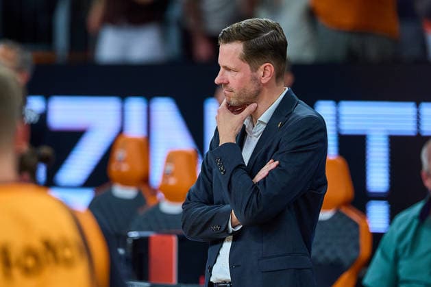 Thorsten Leibenath ratiopharm ulm, Sports Director pensive GER, ratiopharm ulm vs Bamberg Baskets, Basketball, Playoffs, Quarterfinals, 3 Match, EasyCredit BBL, Season 2025 2026, 23 05 2026 GER, ratiopharm ulm vs Bamberg Baskets, Basketball, Playoffs, Quarterfinals, 3 Match, EasyCredit BBL, Season 2025 2026, 23 05 2026 New Ulm Copyright: xEibner-Pressefoto GeraldxOelze-dexStoppanyx EP_ODS