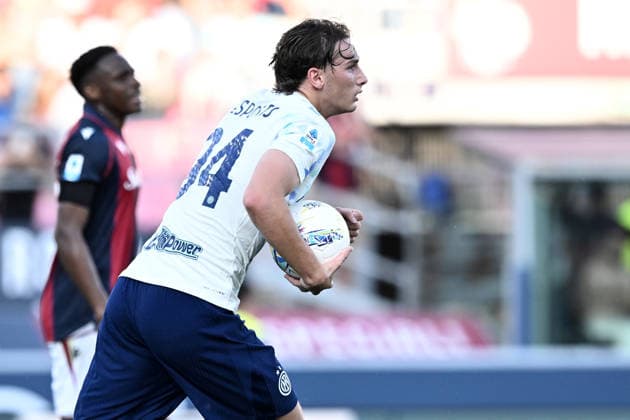 Mp Bologna 23 05 2026 - campionato di calcio serie A Bologna-Inter foto Matteo Papini Image nella foto: esultanza gol Pio Esposito 
