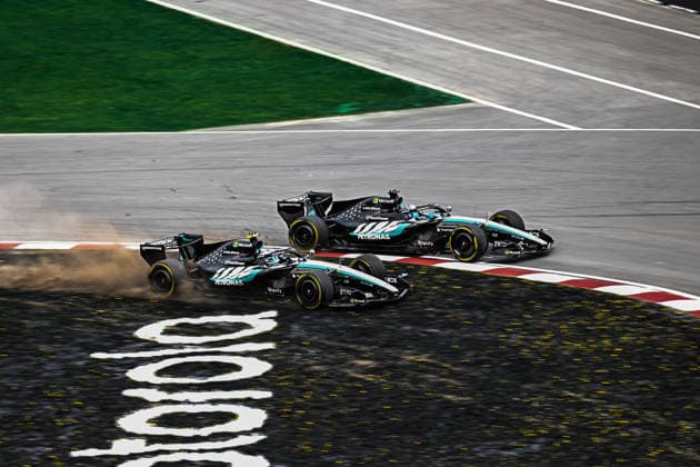 F1 - CANADIAN GRAND PRIX 2026 63 RUSSELL George (gbr), Mercedes AMG F1 Team W17, 12 KIMI ANTONELLI Andrea (ita), Mercedes AMG F1 Team W17, action during the Formula 1 Grand Prix du Canada 2026, 5th round of the 2026 Formula One World Championship, WM, Weltmeisterschaft from May 22 to 24, 2026 on the Circuit Gilles Villeneuve, in MontrÃ al, Canada - MontrÃ alCanada  Copyright: xDPPIx