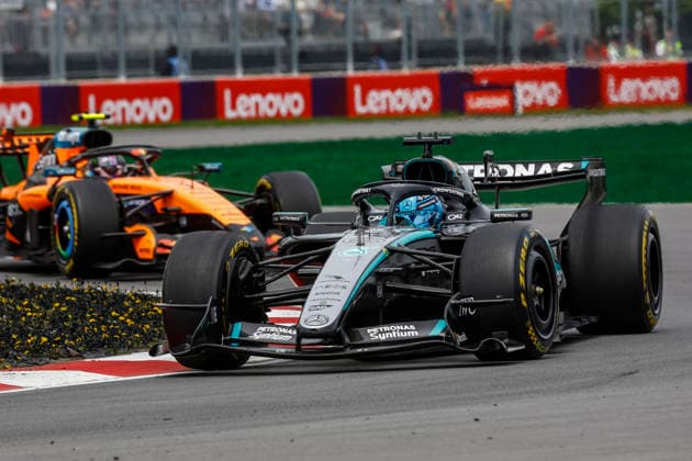 F1 - CANADIAN GRAND PRIX 2026 63 RUSSELL George (gbr), Mercedes AMG F1 Team W17, action during the Formula 1 Grand Prix du Canada 2026, 5th round of the 2026 Formula One World Championship, WM, Weltmeisterschaft from May 22 to 24, 2026 on the Circuit Gilles Villeneuve, in MontrÃ al, Canada - MontrÃ alCanada  Copyright: xDPPIx