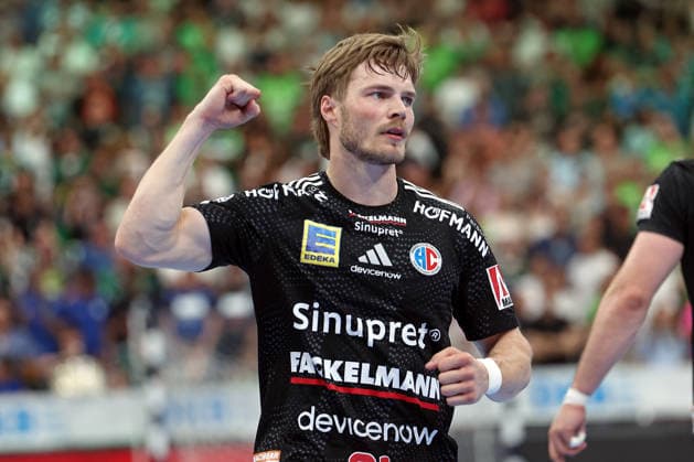 23 05 2026, xovx, Handball Daikin Handball Bundesliga, HSG Wetzlar HC Erlangen Cheers for Christopher Bissel HC Erlangen Wetzlar Buderus Arena Hessen Germany EN