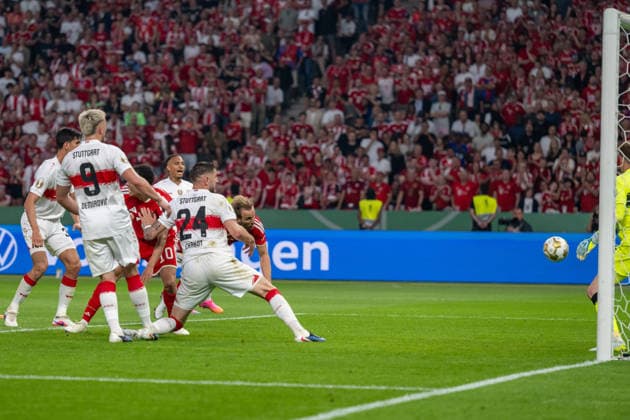 Goal for 1 0 by Harry Kane FC Bayern Muenchen, 09 GER, FC Bayern Muenchen vs VfB Stuttgart, Football, Men, DFB Pokal, Final, Season 2025 2026, 23 05 2026, DFL DFB REGULATIONS PROHIBIT ANY USE OF PHOTOGRAPHS AS IMAGE SEQUENCES AND OR QUASI VIDEO, GER, FC Bayern Muenchen vs VfB Stuttgart, Football, Men, DFB Pokal, Final, Season 2025 2026, 23 05 2026 Berlin Copyright: xEibner-Pressefoto WolfgangxFrankx EP_WFK