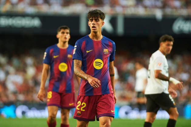 Marc Bernal FC Barcelona during the LaLiga EA Sports match between Valencia CF and FC Barcelona at Estadio de Mestalla on May 23, 2026 in Valencia, Spain Photo by Maria Jose Segovia DeFodi Images