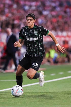 May 23, 2026, Girona, Girona, SPAIN: Gonzalo Villar of Elche CF in action during the Spanish league, LaLiga EA Sports, football match played between Girona FC and Elche CF at Montilivi stadium on May 23, 2026 in Girona, Spain. Girona FC V Elche CF - LaLiga EA Sports  - ZUMAa181 20260523_zaa_a181_078 Copyright: xJavierxBorregox