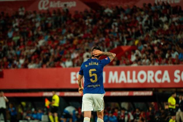 ESP LaLiga EA Sports RCD Mallorca v Real Oviedo Alberto Reina of Real Oviedo during LaLiga EA Sports, between RCD Mallorca v Real Oviedo played at Son Moix Stadium in Mallorca on May 23rd, 2026 in Spain Mallorca Spain Futbol Copyright: xAgenciaxLOFx