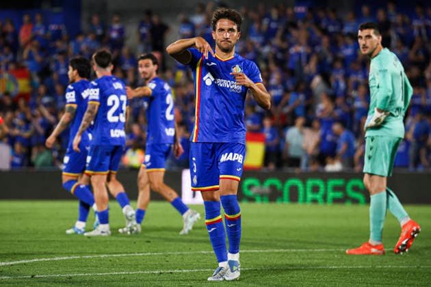 Getafe vs Osasuna, on the 38th matchday of the 2025 26 Spanish First Division May 23, 2026, Getafe, Madrid, Spain Luis Milla celebrates his goal during the Spanish championship LaLiga football match between Getafe and Osasuna on 23 May 2026 at Estadio El Coliseum in Getafe, Madrid, Spain Madrid Madrid Madrid Spain Copyright: xAlejandroxMatiasx