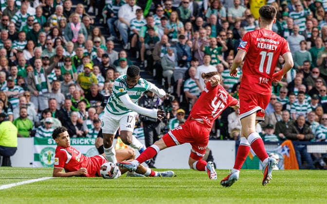 RECORD DATE NOT STATED 23rd May 2026; Hampden Park, Glasgow, Scotland; Scottish Cup Final Football, Celtic versus Dunfermline; Kelechi Iheanacho of Celtic in action against Dunfermline Athletic WMxSportsxMedia