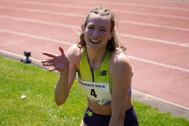 Athletics, athletics, B U S Kurpfalz Gala , 23 05 2026 , Sepp Herberger Stadion Weinheim, 100m hurdles women, Marlena Meier, TSV Bayer 04 Leverkusen