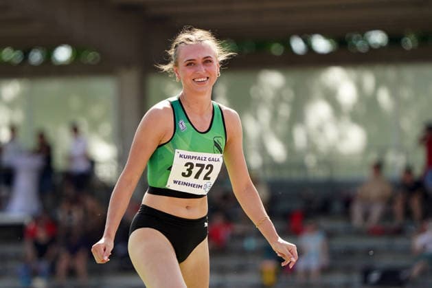 Athletics, athletics, B U S Kurpfalz Gala , 23 05 2026 , Sepp Herberger Stadion Weinheim, high jump Joana Herrmann, SV Teuto Riesenbeck
