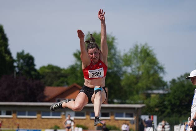 Athletics, athletics, B U S Kurpfalz Gala , 23 05 2026 , Sepp Herberger Stadion Weinheim, long jump Caroline Klein, TSV Bayer 04 Leverkusen