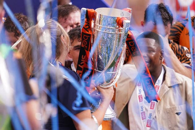 Sky Bet Championship Playoffs Final Hull City v Middlesbrough View of championship play off trophy during the Sky Bet Championship Playoffs Final match Hull City vs Middlesbrough at Wembley Stadium, London, United Kingdom on 23 May 2026 (Photo by Harvey Murphy News Images) Copyright: xHarveyxMurphy NewsxImagesx