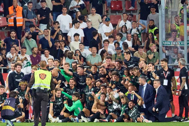 ESP LaLiga EA Sports Girona v Elche CF elche celebrates during LaLiga EA Sports, between Girona v Elche CF played at Montilivi Stadium in Girona on May 23rd, 2026 in Spain Girona CATALUNYA Spain Futbol Copyright: xEddyxKelelex xAgenciaxLOFx