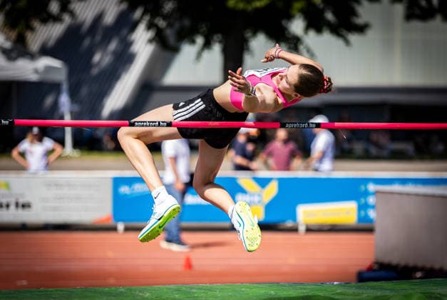 B S Kurpfalz Gala Weinheim, 23 05 2026 Dorothea Gantert GER SpVg Laatzen in the womens high jump B S Kurpfalz Gala on 23 05 2026 at the Sepp Herberger Stadium in Weinheim Baden Württemberg Copyright: xBEAUTIFULxSPORTS R.xSchmittx