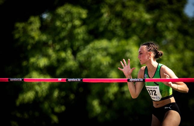 B S Kurpfalz Gala Weinheim, 23 05 2026 Joana Herrmann GER SV Teuto Riesenbeck in the womens high jump B S Kurpfalz Gala on 23 05 2026 at the Sepp Herberger Stadium in Weinheim Baden Württemberg Copyright: xBEAUTIFULxSPORTS R.xSchmittx