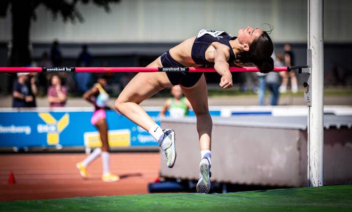 B S Kurpfalz Gala Weinheim, 23 05 2026 Florentine Toppe GER Munich Athletics in the womens high jump B S Kurpfalz Gala on 23 05 2026 at the Sepp Herberger Stadium in Weinheim Baden Württemberg Copyright: xBEAUTIFULxSPORTS R.xSchmittx