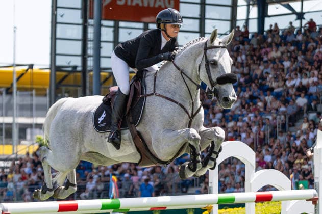 274 Erynn Ballard on Fave D Authuit (CAN) during the TSCHIO 2026 (CHIO 2026) - 2nd Qualifier Rolex Grand Prix - CSI5* - Jumping competition with jump-off at the Allianz Park in Aachen, Germany Copyright: xMartinxPitschx xSPPx Sportspressphoto_153257