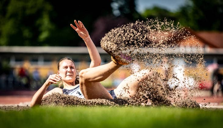 B S Kurpfalz Gala Weinheim, 23 05 2026 Merle Homeier GER Hannover 96 in the womens long jump B S Kurpfalz Gala on 23 05 2026 at the Sepp Herberger Stadium in Weinheim Baden Württemberg Copyright: xBEAUTIFULxSPORTS R.xSchmittx