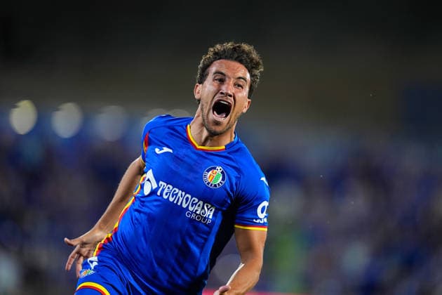 May 23, 2026, Getafe, Madrid, Spain: Luis Milla of Getafe CF celebrates a goal during the Spanish League, LaLiga EA Sports, football match played between Getafe CF and CA Osasuna at Coliseum de Getafe stadium on May 23, 2026, in Getafe, Spain. Getafe CF V CA Osasuna - LaLiga EA Sports  - ZUMAa181 20260523_zaa_a181_223 Copyright: xDennisxAgyemanx
