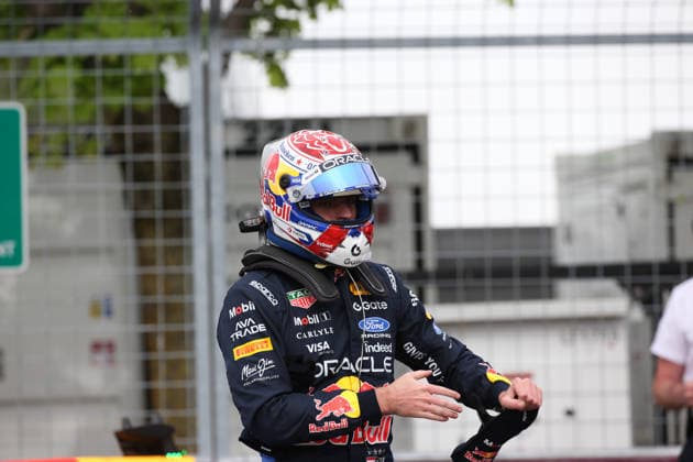 IPA85024658 - (3) Max Verstappen (NED) - Oracle Red Bull Racing - Red Bull RB22 - Red Bull Ford during the Qualify of Formula 1 AWS Canadian Grand Prix 2026 at Circuit Gilles Villeneuve in Montreal, Canada. Round 7 of the 2026 FIA Formula One World Championship, WM, Weltmeisterschaft held May 22-24, 2026. The Circuit Gilles Villeneuve on Ile Notre-Dame in Montreal, named after the legendary Ferrari driver, hosts the Sprint format for the seventh round. This event weekend features the F1 Sprint format, with a Sprint Shootout and Sprint Race in addition to the standard qualifying session and Grand Prix. during Formula 1 AWS Canadian Grand Prix 2026 - Round 7 - Circuit Gilles Villeneuve, Formula 1 Championship in , , May 23 2026  Copyright: xStefanoxFacchin xAlessioxDexMarcox xAvens-images.com AvensImages IPAxSportx xx 85024658