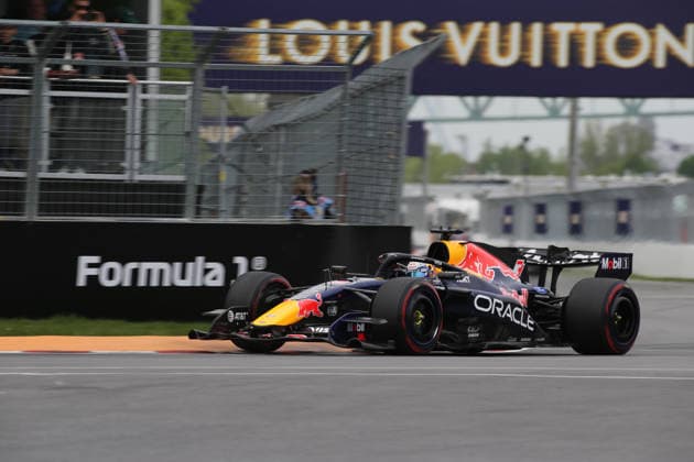 IPA85024681 - (3) Max Verstappen (NED) - Oracle Red Bull Racing - Red Bull RB22 - Red Bull Ford during the Qualify of Formula 1 AWS Canadian Grand Prix 2026 at Circuit Gilles Villeneuve in Montreal, Canada. Round 7 of the 2026 FIA Formula One World Championship, WM, Weltmeisterschaft held May 22-24, 2026. The Circuit Gilles Villeneuve on Ile Notre-Dame in Montreal, named after the legendary Ferrari driver, hosts the Sprint format for the seventh round. This event weekend features the F1 Sprint format, with a Sprint Shootout and Sprint Race in addition to the standard qualifying session and Grand Prix. during Formula 1 AWS Canadian Grand Prix 2026 - Round 7 - Circuit Gilles Villeneuve, Formula 1 Championship in , , May 23 2026  Copyright: xStefanoxFacchin xAlessioxDexMarcox xAvens-images.com AvensImages IPAxSportx xx 85024681