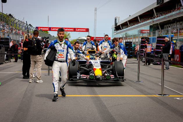 IPA85024881 - (41) Arvid Lindblad (GBR) - Visa Cash App Racing Bulls F1 Team - Racing Bulls VCARB03 - Red Bull Ford during the Sprint Race of Formula 1 AWS Canadian Grand Prix 2026 at Circuit Gilles Villeneuve in Montreal, Canada. Round 7 of the 2026 FIA Formula One World Championship, WM, Weltmeisterschaft held May 22-24, 2026. The Circuit Gilles Villeneuve on Ile Notre-Dame in Montreal, named after the legendary Ferrari driver, hosts the Sprint format for the seventh round. This event weekend features the F1 Sprint format, with a Sprint Shootout and Sprint Race in addition to the standard qualifying session and Grand Prix. during Formula 1 AWS Canadian Grand Prix 2026 - Round 7 - Circuit Gilles Villeneuve, Formula 1 Championship in , , May 23 2026  Copyright: xStefanoxFacchin xAlessioxDexMarcox xAvens-images.com AvensImages IPAxSportx xx 85024881