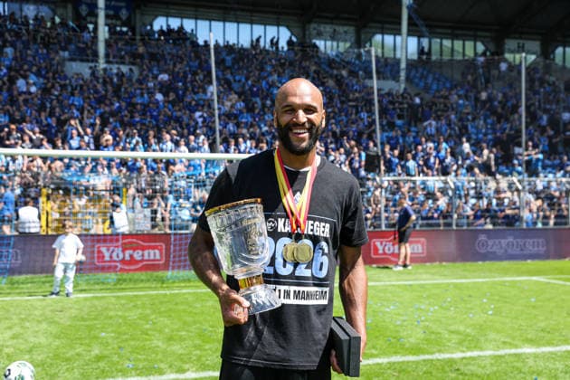 Terrence Boyd SV Waldhof Mannheim, 13 Cup Winner 2025 2026 at the BfV Cup Final VfR Mannheim SV Waldhof Mannheim 07 on 23 05 26 at Carl Benz Stadium, Mannheim xamx Photo Alfio Marino Copyright: