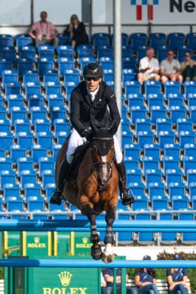 158 Henrik Von Eckermann on Glamour Girl (SWE) during the TSCHIO 2026 (CHIO 2026) - Prize of Aachen-Laurensberger Rennverein e.V. CSI5* at the Allianz Park in Aachen, Germany Copyright: xMartinxPitschx xSPPx Sportspressphoto_153529