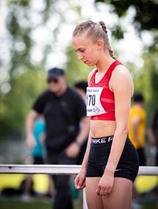 B S Kurpfalz Gala Weinheim, 23 05 2026 Focused Lisa Petri GER TSV Kirchhain at the start of her 400m run in the womens B S Kurpfalz Gala on 23 05 2026 at the Sepp Herberger Stadium in Weinheim Baden Württemberg Copyright: xBEAUTIFULxSPORTS R.xSchmittx