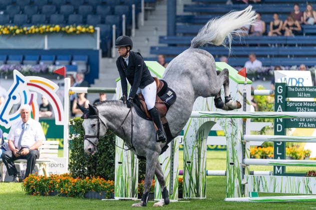285 Sophie Hinners on Iron Dames Arezzo Man (GER) during the TSCHIO 2026 (CHIO 2026) - Prize of Handwerk, Youngster-Tour Final CSIYH1* at the Allianz Park in Aachen, Germany Copyright: xMartinxPitschx xSPPx Sportspressphoto_153534