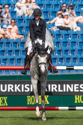 285 Sophie Hinners on Iron Dames Arezzo Man (GER) during the TSCHIO 2026 (CHIO 2026) - Prize of Handwerk, Youngster-Tour Final CSIYH1* at the Allianz Park in Aachen, Germany Copyright: xMartinxPitschx xSPPx Sportspressphoto_153535