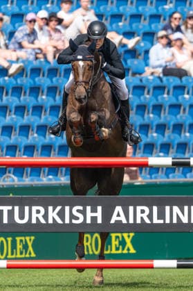 237 Max Kühner on Cardi MT (AUT) during the TSCHIO 2026 (CHIO 2026) - Prize of Handwerk, Youngster-Tour Final CSIYH1* at the Allianz Park in Aachen, Germany Copyright: xMartinxPitschx xSPPx Sportspressphoto_153577