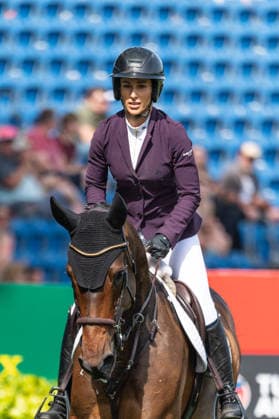 101 Janika Sprunger on Victory Music Z (SUI) during the TSCHIO 2026 (CHIO 2026) - Prize of Handwerk, Youngster-Tour Final CSIYH1* at the Allianz Park in Aachen, Germany Copyright: xMartinxPitschx xSPPx Sportspressphoto_153581