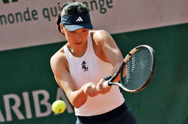 TENNIS - French Open 2026 PARIS,FRANCE,24.MAY.26 - TENNIS - WTA, Tennis Damen Tour, French Open, Roland Garros, Grand Slam. Image shows Xinyu Wang (CHN).  GEPAxpictures xMatthiasxHauer