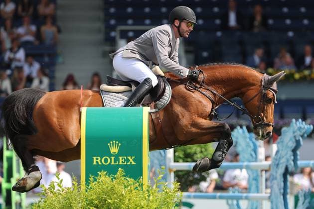 Philipp Weishaupt GER with horse Aberdeen Z, 2nd place, best German, S9 Preis des Handwerks, Youngster Tour Final, CSIYH1 show jumping competition with jump-off for young horses, World Equestrian Festival, TSCHIO Aachen 2026, TSCHIO instead of CHIO 2026, Aachener Soers, 22 to 24 May 2026, equestrian sport, 24 05 2026, Aachener Soers Germany