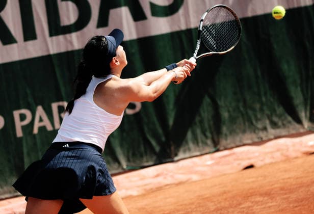 TENNIS - French Open 2026 PARIS,FRANCE,24.MAY.26 - TENNIS - WTA, Tennis Damen Tour, French Open, Roland Garros, Grand Slam. Image shows Xinyu Wang (CHN).  GEPAxpictures xMatthiasxHauer