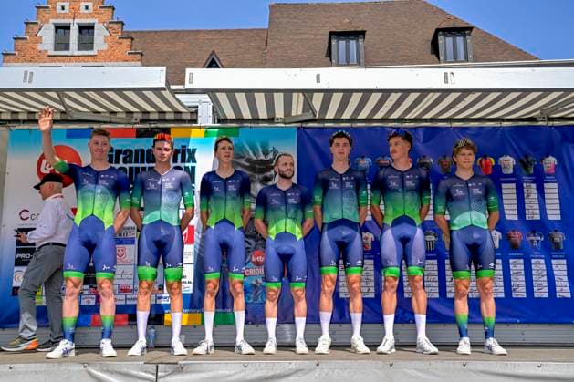 Grand Prix Criquielion 2026 Cycling Race LESSINES, BELGIUM - MAY 24 : Team Novo Nordisk during the 58th edition of Grand Prix Criquielion an UCI Class 1.1 one day cycling road race for Men Elite of km with start in Ath and finish in Lessines on May 24, 2026 in Lessines, Belgium, 24 05 2026 Lessines Belgium  Copyright: xSesx