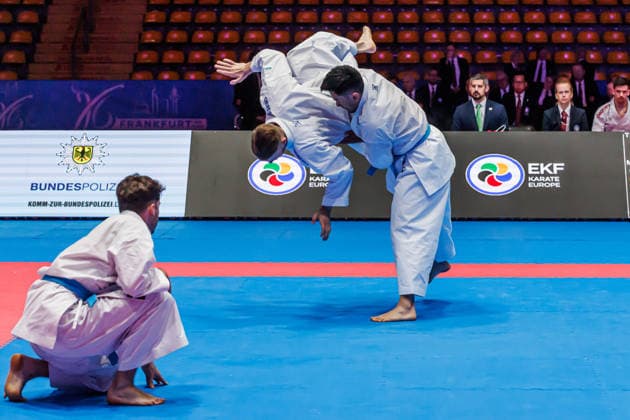 Bronze Medal Match Men Kata Team Germany, 24 05 2026, Frankfurt am Main Germany , 61 Karate European Championships 2026 Frankfurt Main xprx
