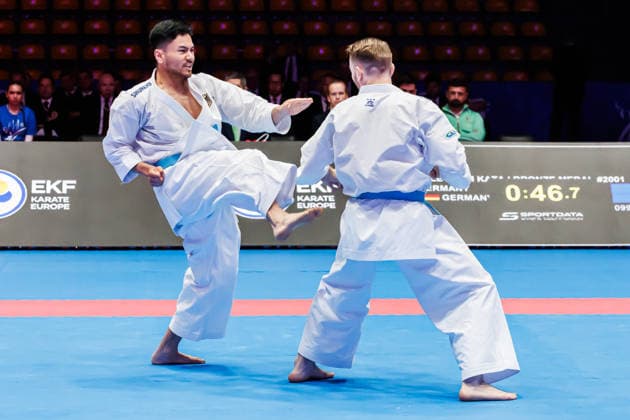 Bronze Medal Match Men Kata Team Germany, 24 05 2026, Frankfurt am Main Germany , 61 Karate European Championships 2026 Frankfurt Main xprx