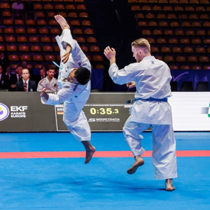 Bronze Medal Match Men Kata Team Germany, 24 05 2026, Frankfurt am Main Germany , 61 Karate European Championships 2026 Frankfurt Main xprx
