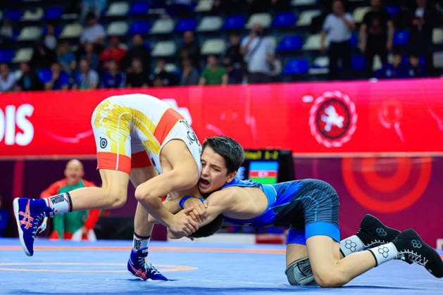U15 Wrestling European Championships 41kg FS Simeon Radoslavov Velikov BUL df Elman Kamran Ismayilov AZE Copyright: xKostadinxAndonov xUnitedxWorldxWrestlingx Kostadin Andonov United World Wrestling