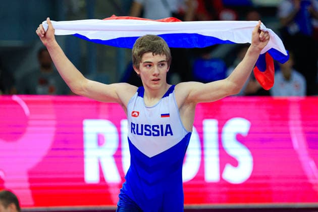 U15 Wrestling European Championships 57kg FS Adam Miziev RUS Copyright: xKostadinxAndonov xUnitedxWorldxWrestlingx Kostadin Andonov United World Wrestling