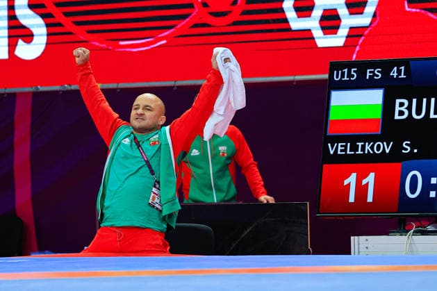 U15 Wrestling European Championships Radoslav Velikov Copyright: xKostadinxAndonov xUnitedxWorldxWrestlingx Kostadin Andonov United World Wrestling