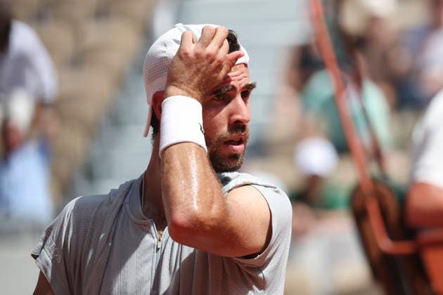 TENNIS : Roland Garros 2026 - 24 05 2026 Karen Khachanov Vs Arthur Gea (FRA) ParisFrance  Copyright: xMichaelxBaucherx