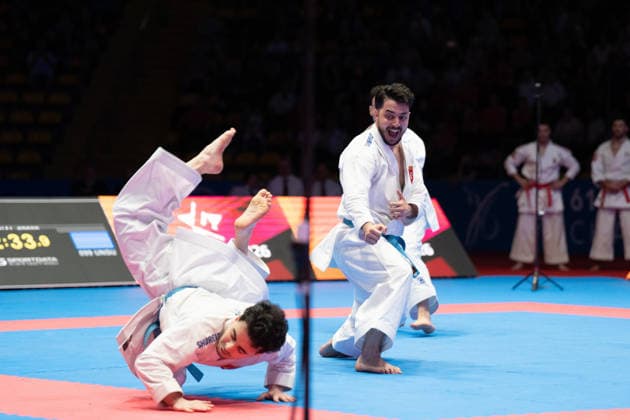 23 05 2026, xhfmx, Karate EKF Senior Championships 2026, Final Men Team Kata Turkey vs Italy DFL DFB REGULATIONS PROHIBIT ANY USE OF PHOTOGRAPHS as IMAGE SEQUENCES and or QUASI VIDEO Frankfurt
