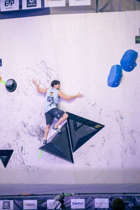 24 05 2026 Climbing Bouldering World Climbing Series Bern 2026 Semi-finals Men Elias Arriagada Krüger GER Bern Bern Expo Switzerland