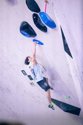 24 05 2026 Climbing Bouldering World Climbing Series Bern 2026 Semi-finals Men Elias Arriagada Krüger GER Bern Bern Expo Switzerland