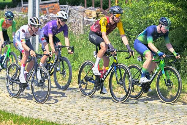 Grand Prix Criquielion 2026 Cycling Race LESSINES, BELGIUM - MAY 24 : Ourselin Paul (FRA) of Cofidis, De Graeve Quinten (BEL) of Team Novo Nordisk during the 58th edition of Grand Prix Criquielion an UCI Class 1.1 one day cycling road race for Men Elite of km with start in Ath and finish in Lessines on May 24, 2026 in Lessines, Belgium, 24 05 2026 Lessines Belgium  Copyright: xSesx