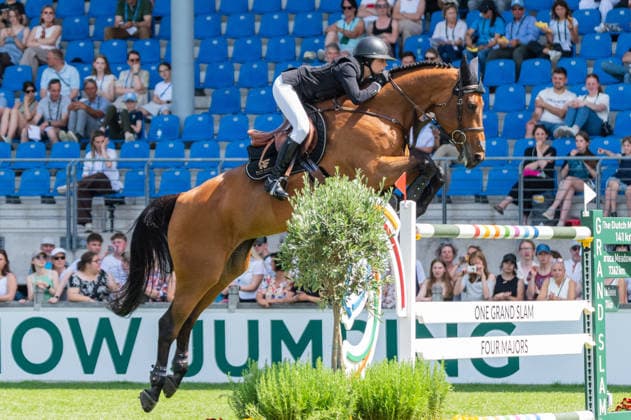 245 Nina Mallevaey on Dynastie De Beaufour (FRA) during the TSCHIO 2026 (CHIO 2026) - Rolex Grand Prix, part of the Rolex Grand Slam of Show Jumping, The Grand Prix of Aachen CSI5* at the Allianz Park in Aachen, Germany Copyright: xMartinxPitschx xSPPx Sportspressphoto_153689