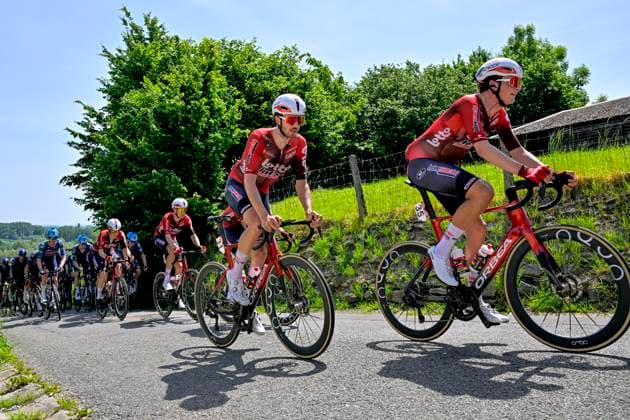 Grand Prix Criquielion 2026 Cycling Race LESSINES, BELGIUM - MAY 24 : Braet Vito (BEL) of Lotto Intermarche, Orins Robin (BEL) of Lotto Intermarche during the 58th edition of Grand Prix Criquielion an UCI Class 1.1 one day cycling road race for Men Elite of km with start in Ath and finish in Lessines on May 24, 2026 in Lessines, Belgium, 24 05 2026 Lessines Belgium  Copyright: xSesx